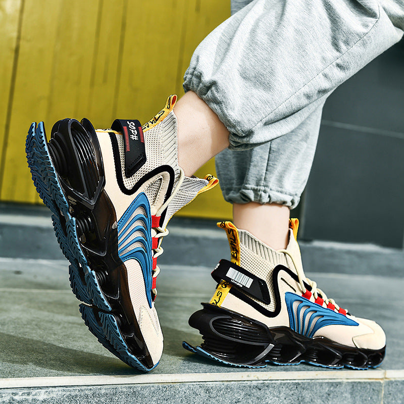 Sports High Permeability Mesh Men\&#39;s Leisure Shock Absorption Blade Running Shoes