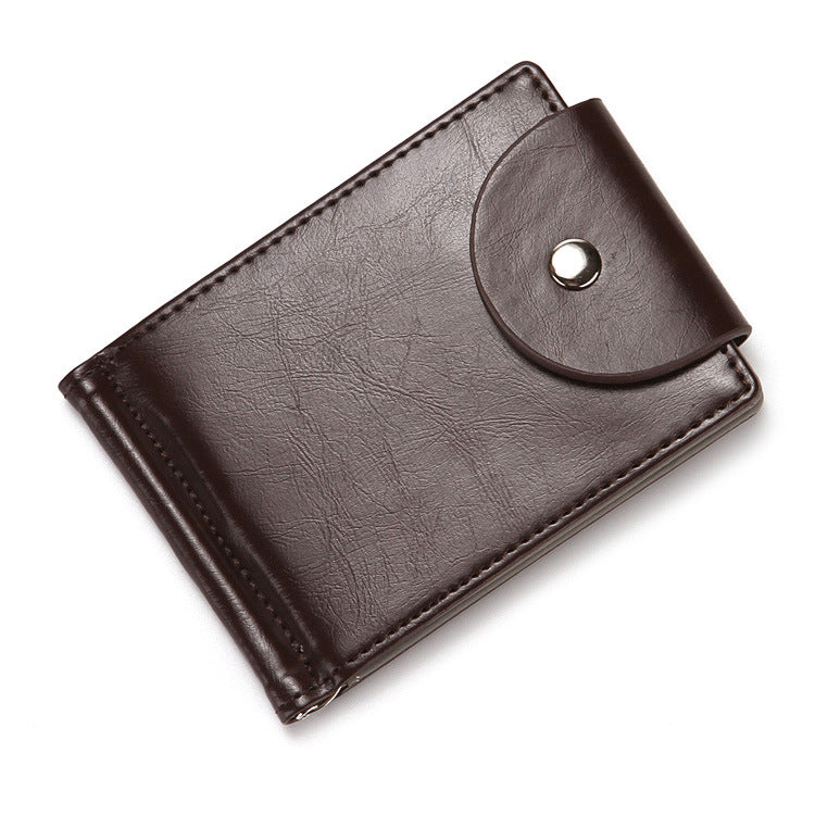 Creative Men&#39;S Wallet Korean Style Flip Buckle Zipper Coin Purse Us Gold Clip Card Holder Card Holder