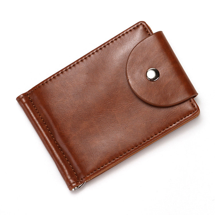 Creative Men&#39;S Wallet Korean Style Flip Buckle Zipper Coin Purse Us Gold Clip Card Holder Card Holder