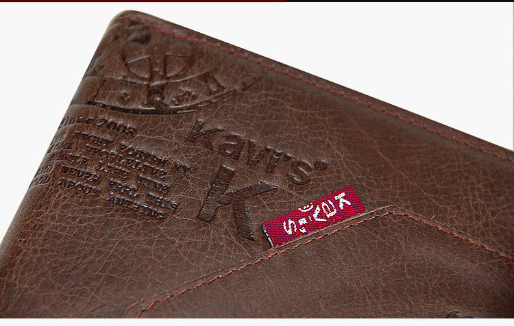 Leather Zipper Crazy Horse Leather Men&#39;s Bag Retro Large-capacity Soft Wallet Leather Wallet Men&#39;s Bag