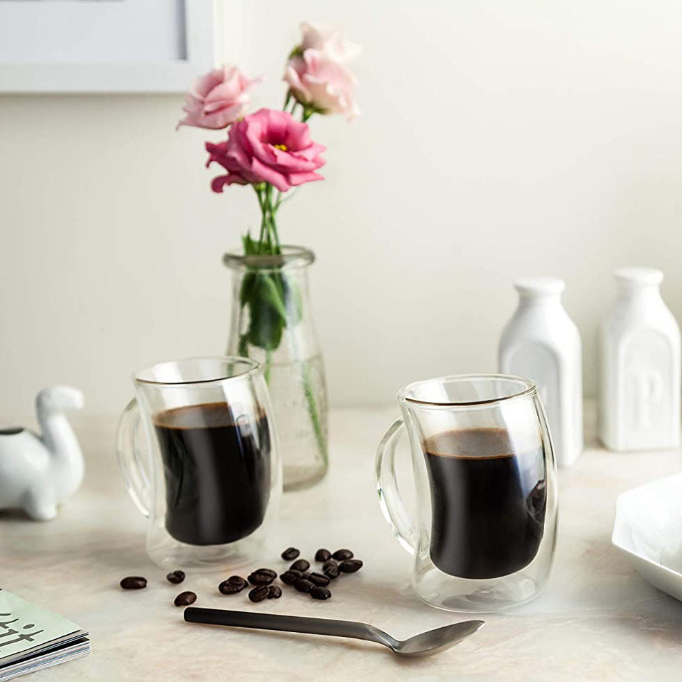 Heat-Resistant High Borosilicate Glass Pizza Tilt Cup