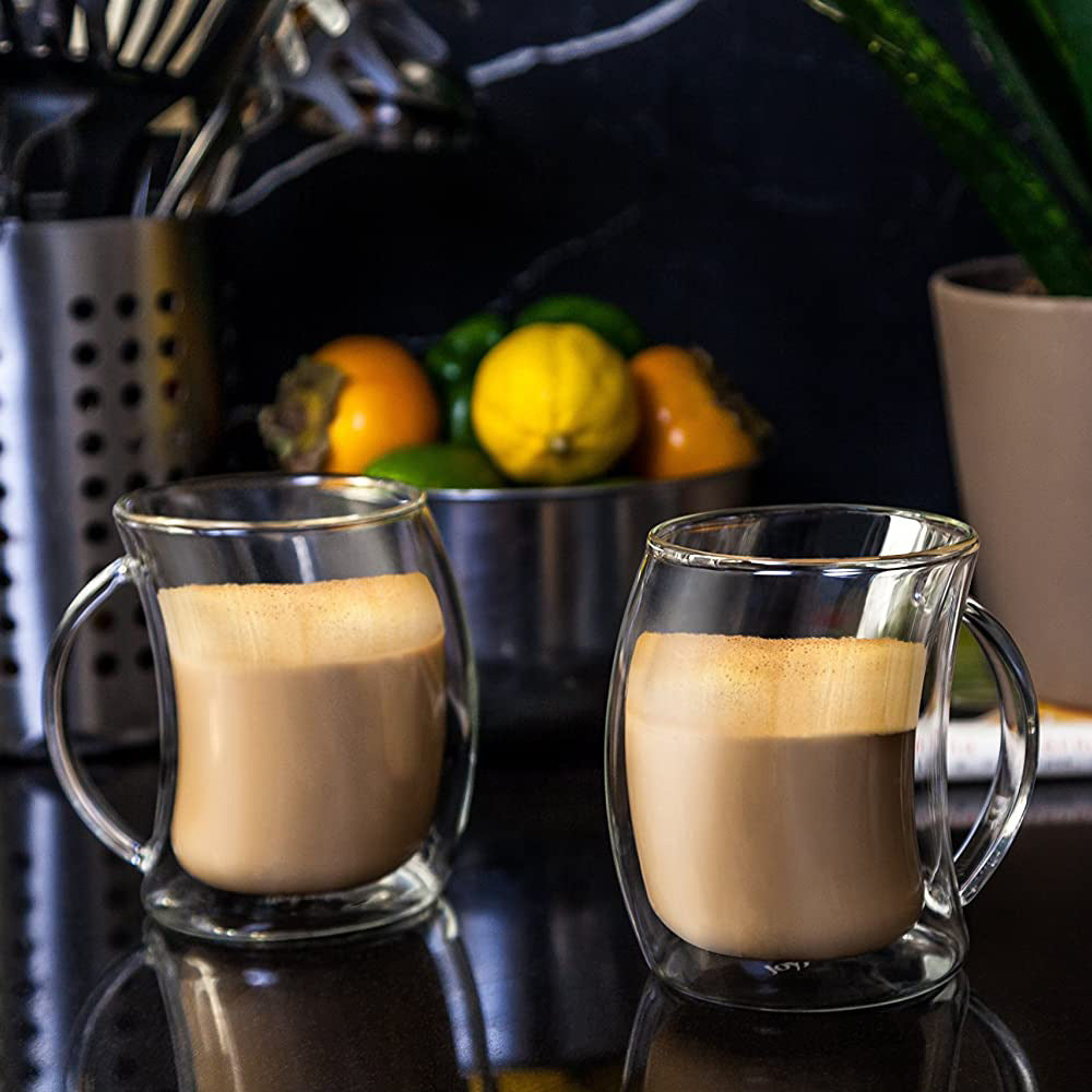 Heat-Resistant High Borosilicate Glass Pizza Tilt Cup