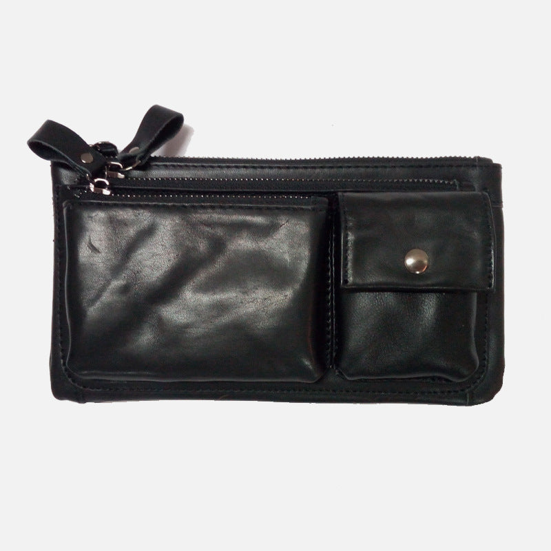 Wear Belt Men&#39;s Waist Bag Leather Multifunctional Top layer Cowhide