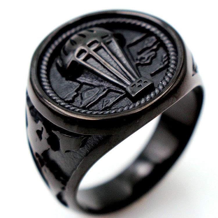 Vintage Men&#39;S Titanium Steel Ring