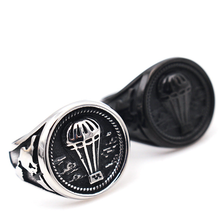 Vintage Men&#39;S Titanium Steel Ring