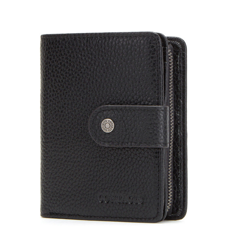 Crazy Horse Cowhide Multifunctional Men&#39;s Wallet