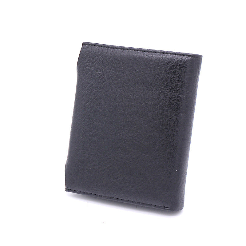Vertical Style Men&#39;s Buckle Wallet, Women&#39;s Leather Bag Coin Purse, One Drop Shipping