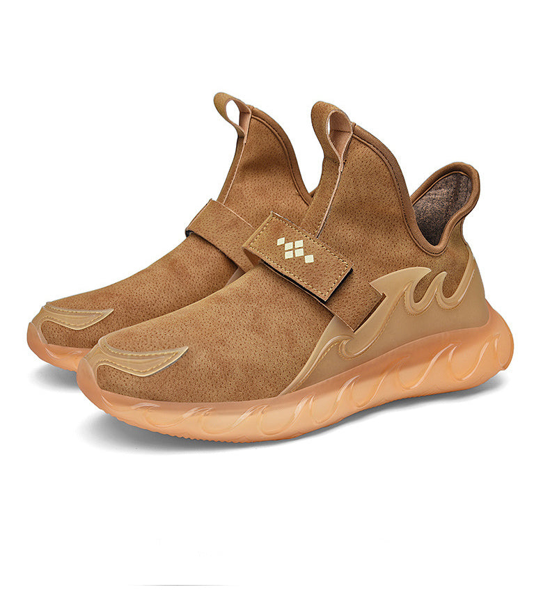 Spring New Large Size 45 Men&#39;s Leather Sneakers Korean Students Fashion Breathable Lightweight Footwear Men&#39;s Shoes