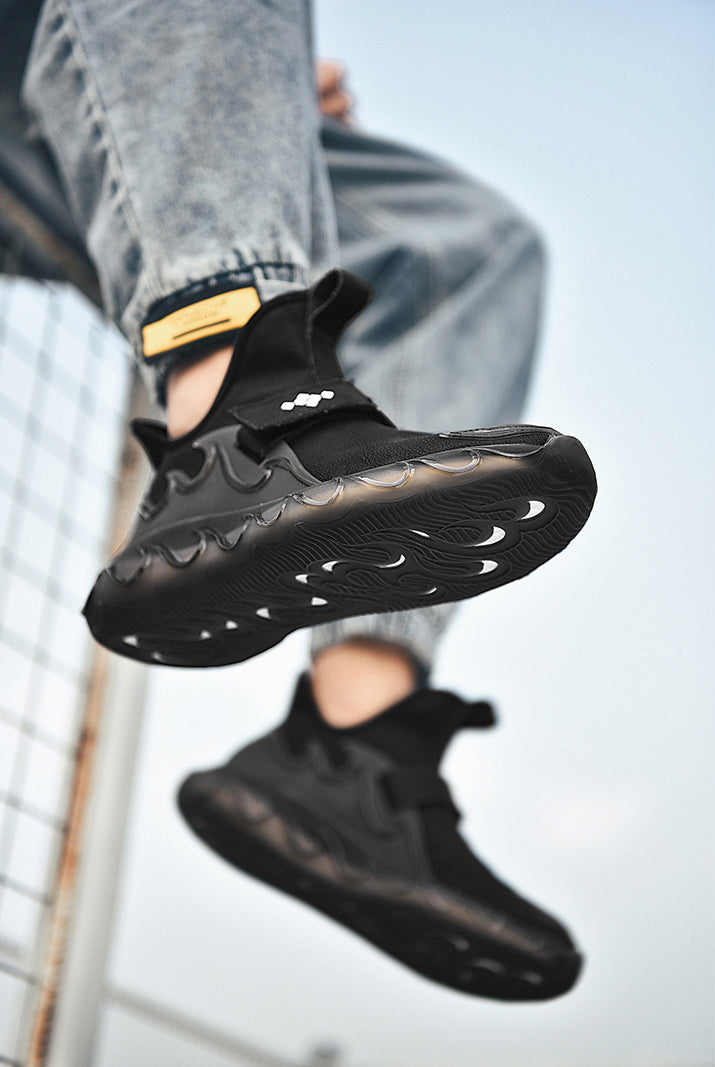 Spring New Large Size 45 Men&#39;s Leather Sneakers Korean Students Fashion Breathable Lightweight Footwear Men&#39;s Shoes