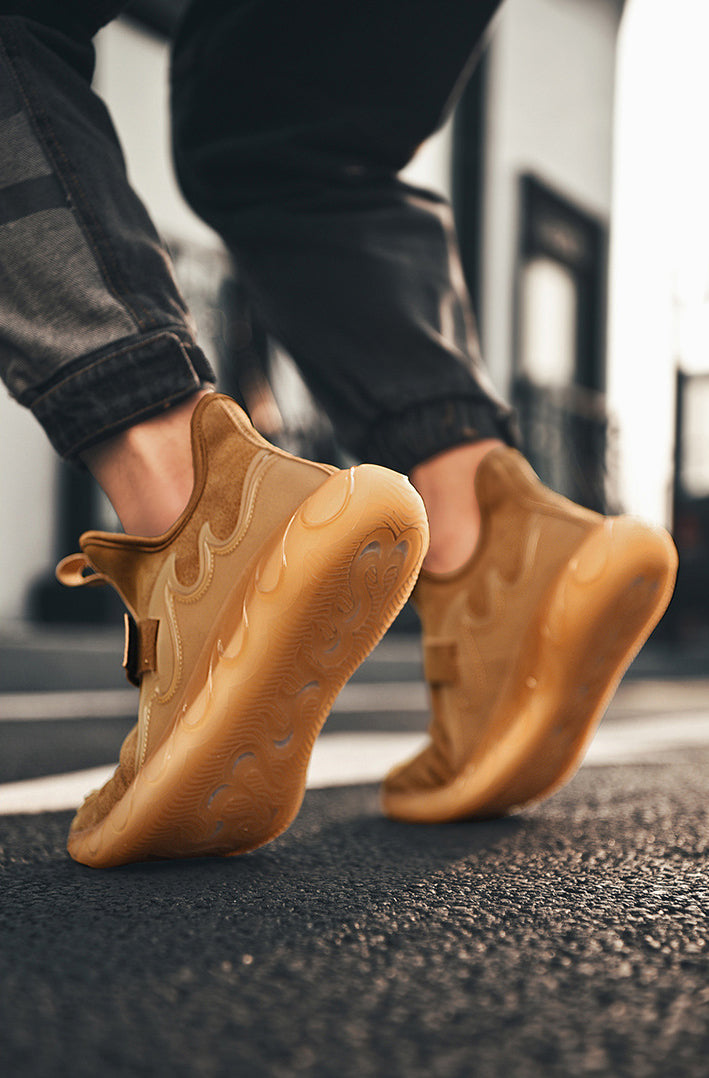 Spring New Large Size 45 Men&#39;s Leather Sneakers Korean Students Fashion Breathable Lightweight Footwear Men&#39;s Shoes