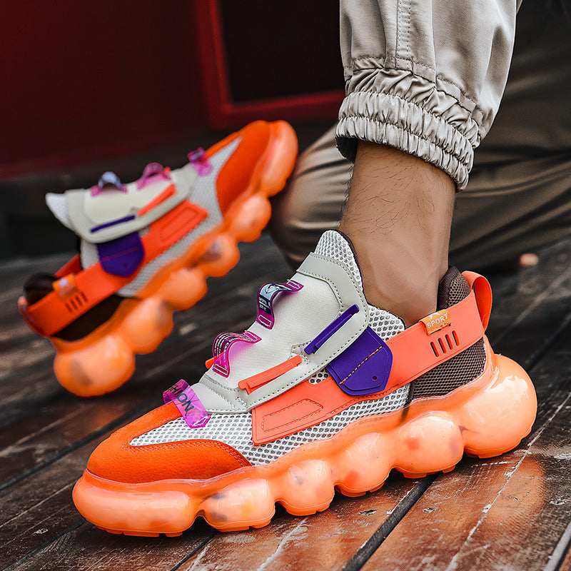 Light Running shoes Casual Running Shoes Men&#39;s Mesh Shoes Trend Net Celebrity Sports Shoes Men