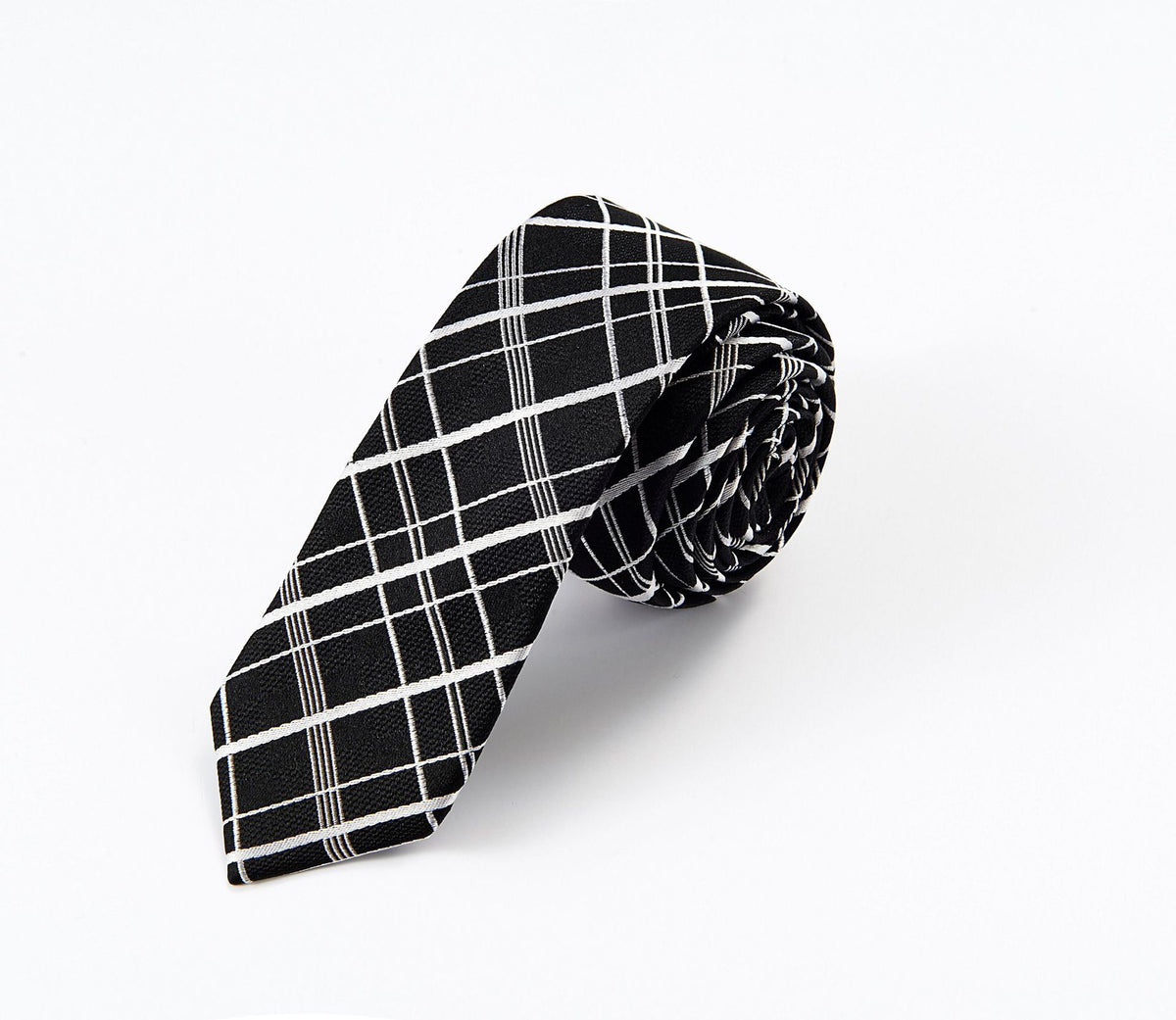 Spot  Black Male Hand Hitting Independent Packaging Striped Geometric Style Men&#39;s Casual Business Tie Customization