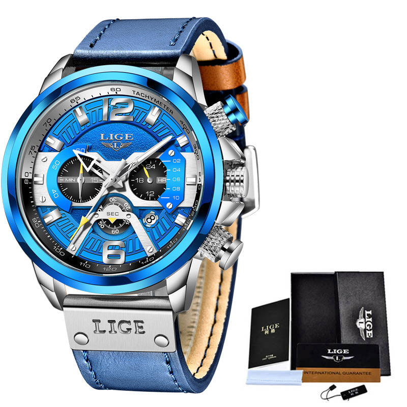 Men&#39;s Quartz Watch Multifunction Sports Watch Waterproof Watch