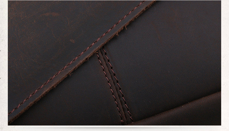 16 Inch Computer Bag Top Layer Cowhide Business Briefcase Men&#39;s Handbag