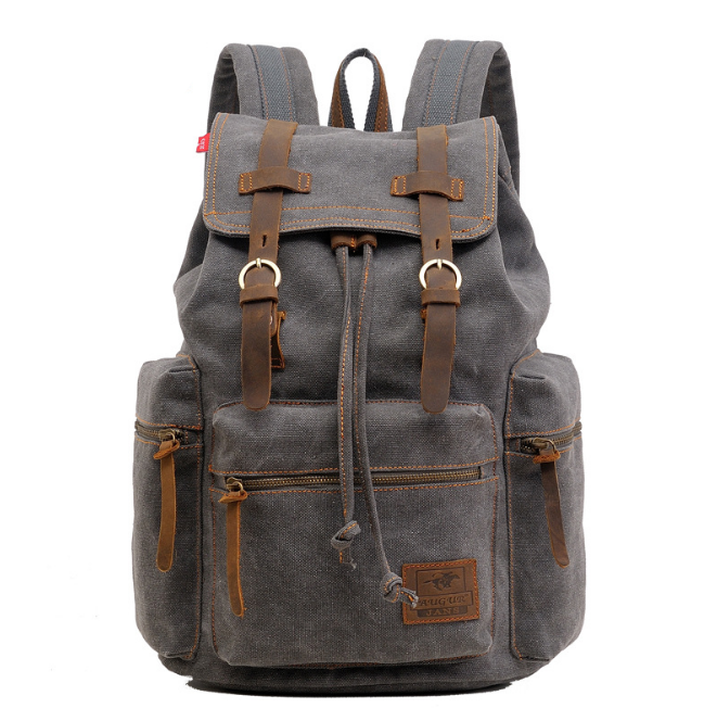 men&#39;s backpack vintage canvas backpack