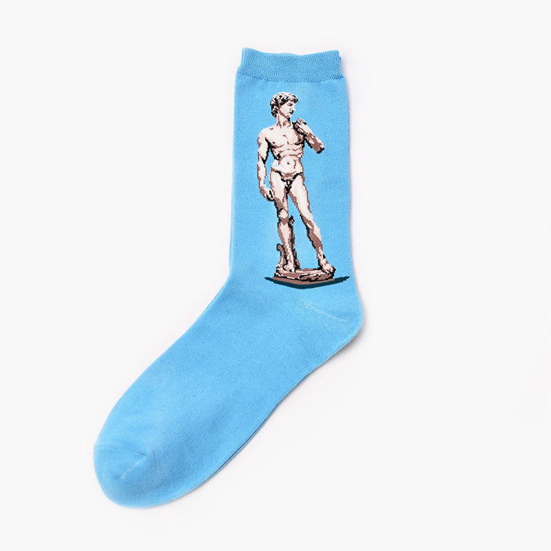 Men&#39;s socks Retro world famous paintings