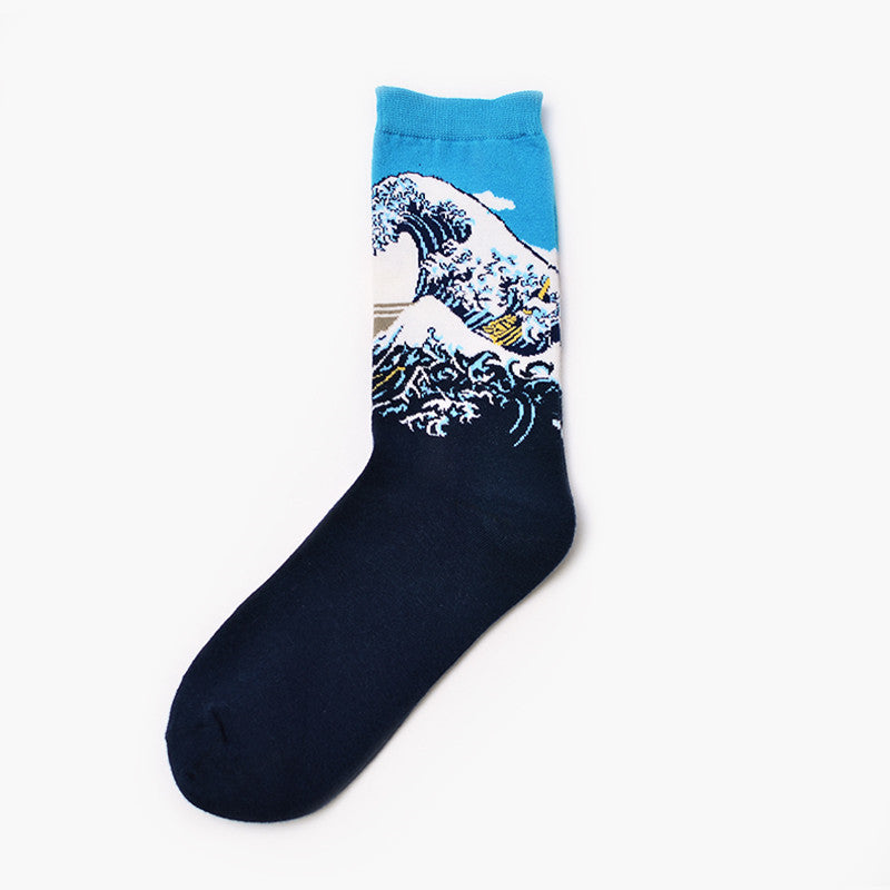 Men&#39;s socks Retro world famous paintings