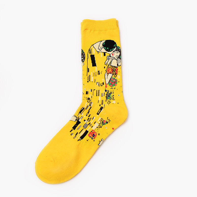 Men&#39;s socks Retro world famous paintings