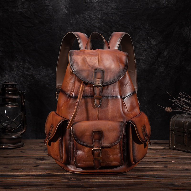 Retro Men&#39;S Large Capacity Backpack
