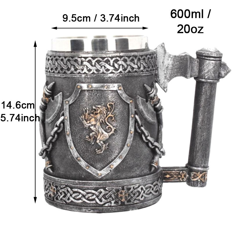 Blackjack Draft Beer Glass Stainless Steel Wine Glass