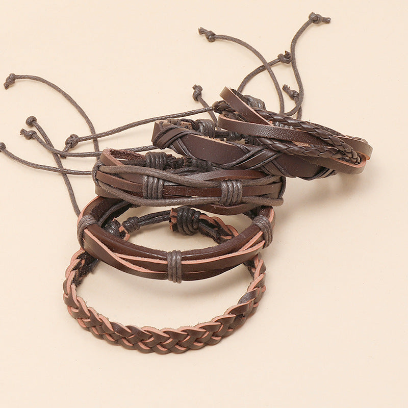 Hand-woven Vintage Cowhide Bracelet