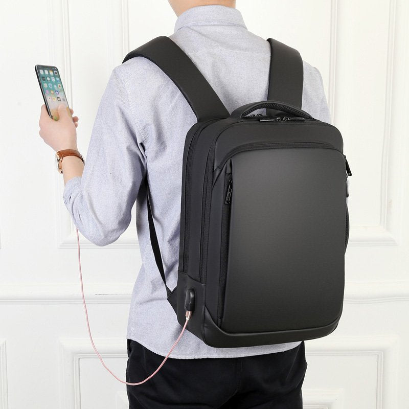 Business Commuter Backpack With Water-Repellent Film