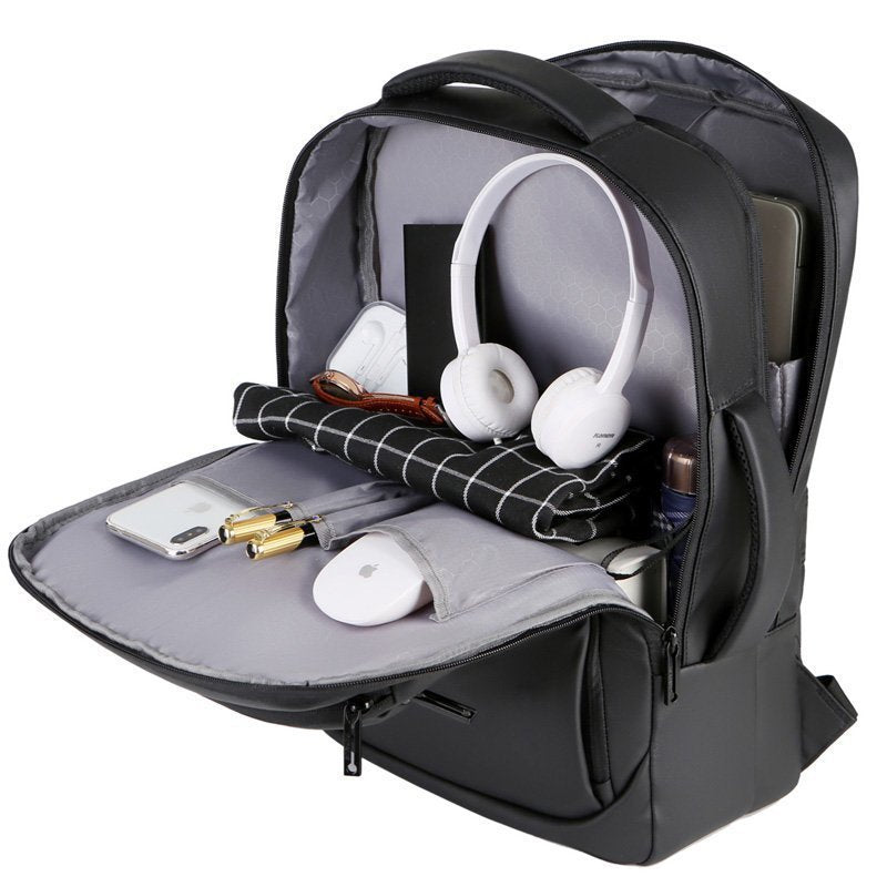 Business Commuter Backpack With Water-Repellent Film