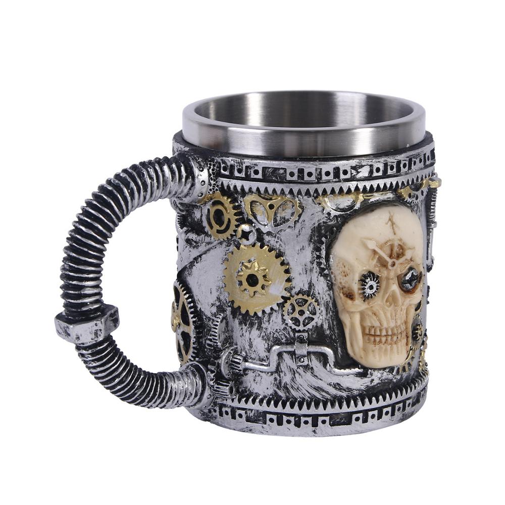 Mark Coffee Skull Resin Skull Personalized Gift Foreign Trade Order Pirate Decoration Wine Cup Tea Cup