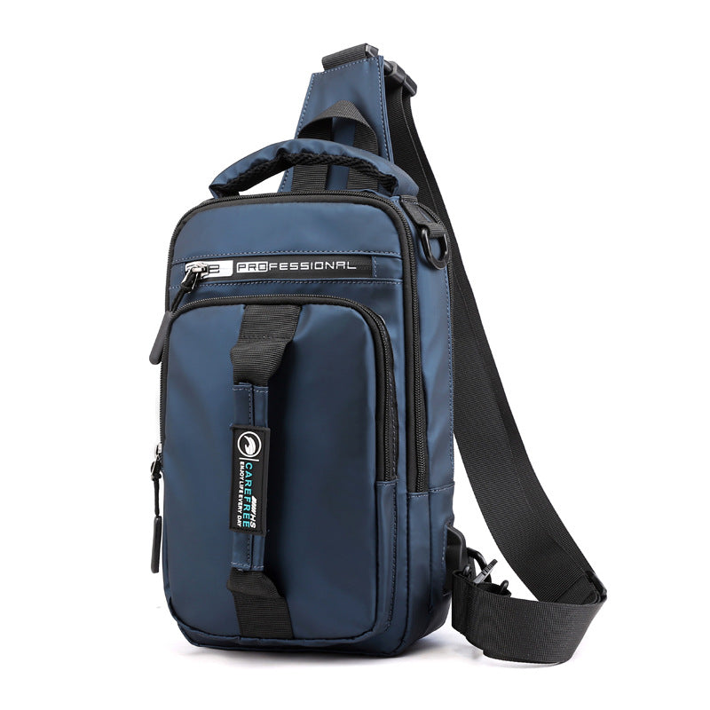 Korean Casual Sports Chest Bag Fashion Trend Backpack Men&#39;S Mini Shoulder Messenger Bag Multifunctional Small Backpack