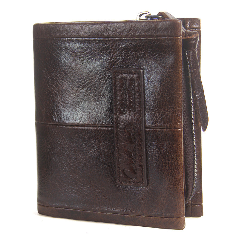 Vintage leather men&#39;s wallet