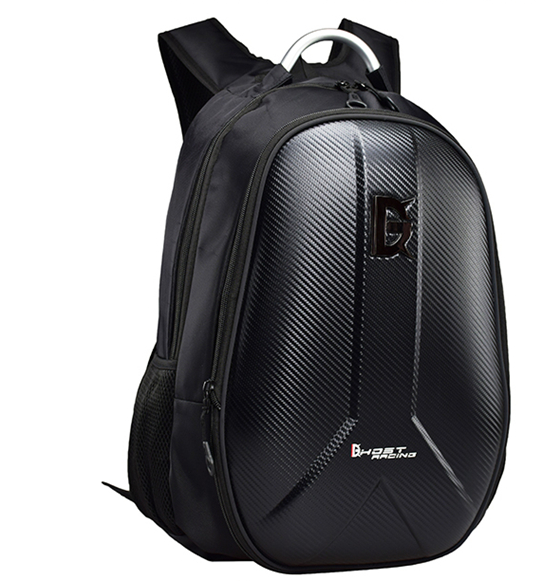 Motorcycle Backpack Helmet Bag Riding Backpack Knight Motorcycle Bag Computer Bag Men&#39;S Hard Shell Carbon Fiber Waterproof Reflective