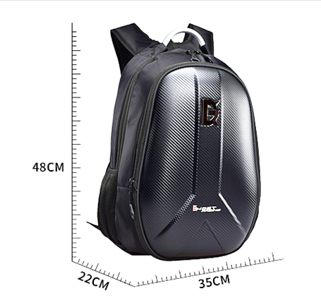 Motorcycle Backpack Helmet Bag Riding Backpack Knight Motorcycle Bag Computer Bag Men&#39;S Hard Shell Carbon Fiber Waterproof Reflective