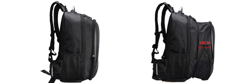 Motorcycle Backpack Helmet Bag Riding Backpack Knight Motorcycle Bag Computer Bag Men&#39;S Hard Shell Carbon Fiber Waterproof Reflective