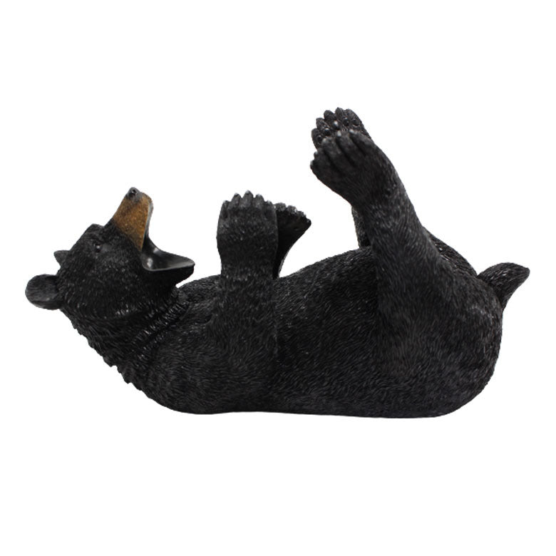 The New Black Bear Resin Ornaments Creative Simulation Animal Shape Wine Rack