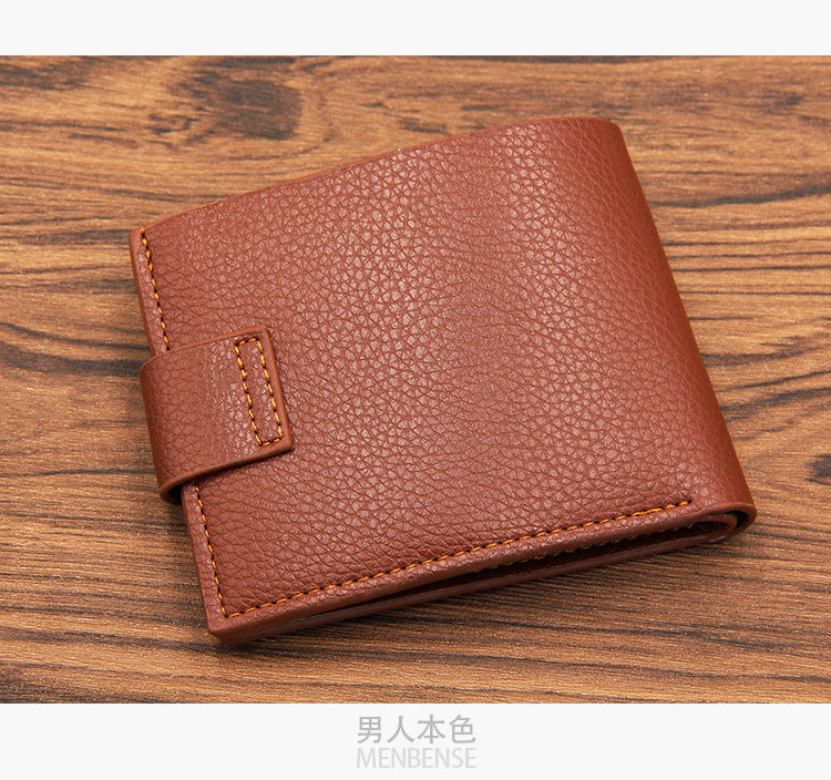Men&#39;s Short Business Classic Multi-Card Pocket Wallet Leather Wallet