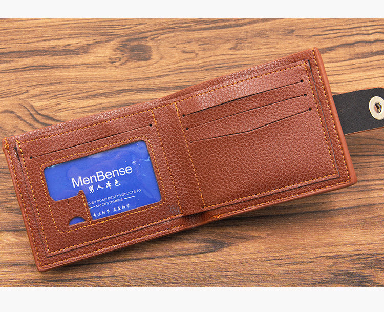 Men&#39;s Short Business Classic Multi-Card Pocket Wallet Leather Wallet