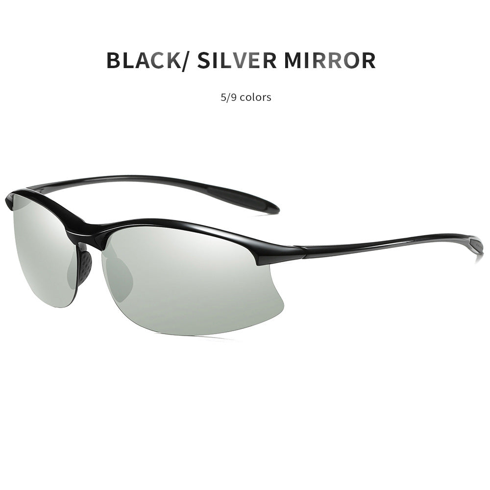 Amazon European And American Sports Sunglasses Cross-Border Polarized Glasses Tr90 Outdoor Glasses