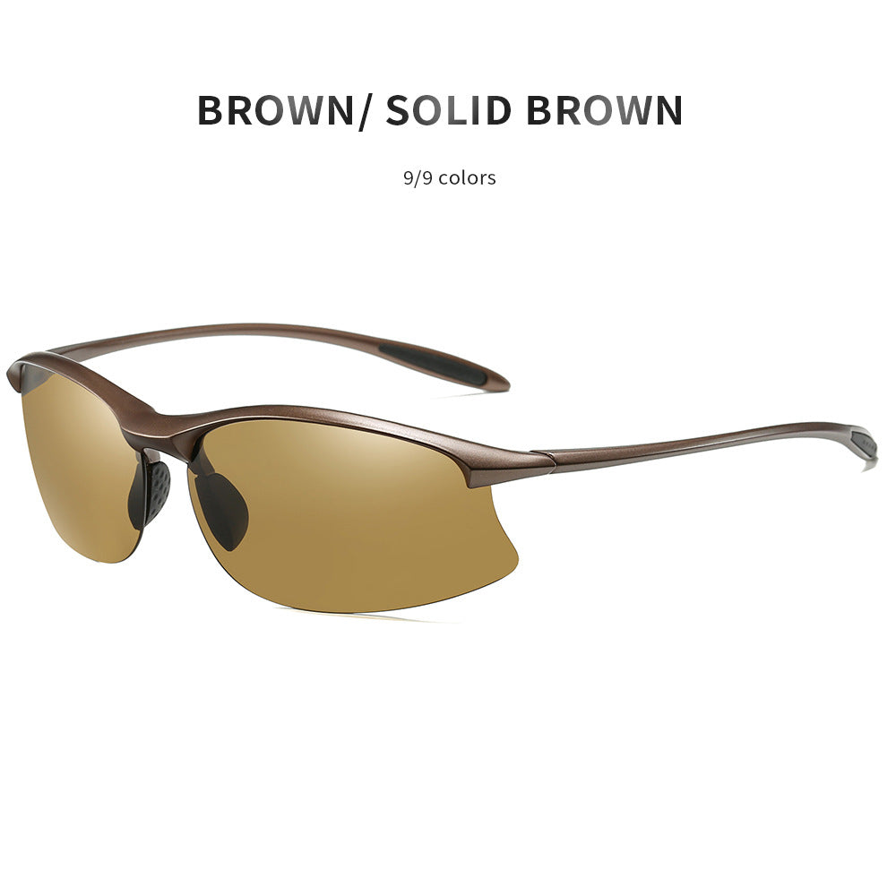 Amazon European And American Sports Sunglasses Cross-Border Polarized Glasses Tr90 Outdoor Glasses