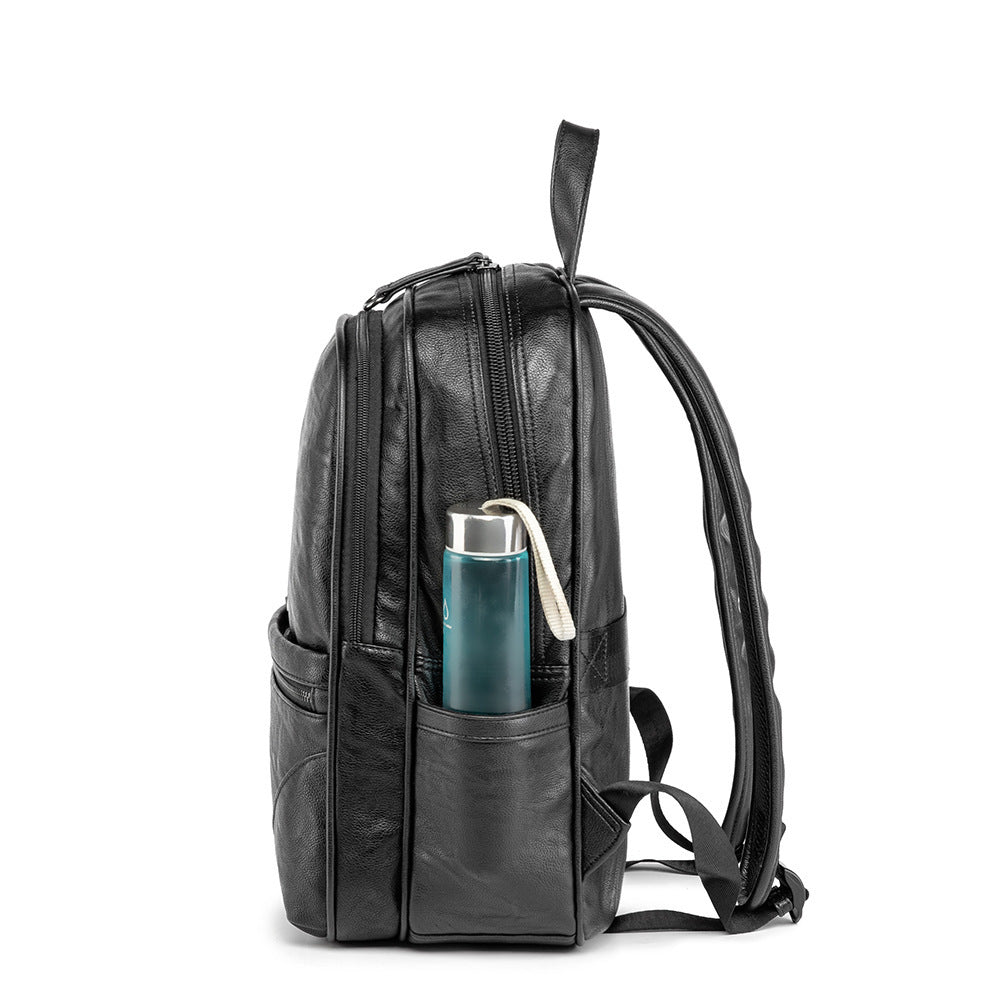 Korean Backpack Multi-Pocket Large-Capacity Casual Computer School Bag Men&#39;S Bag