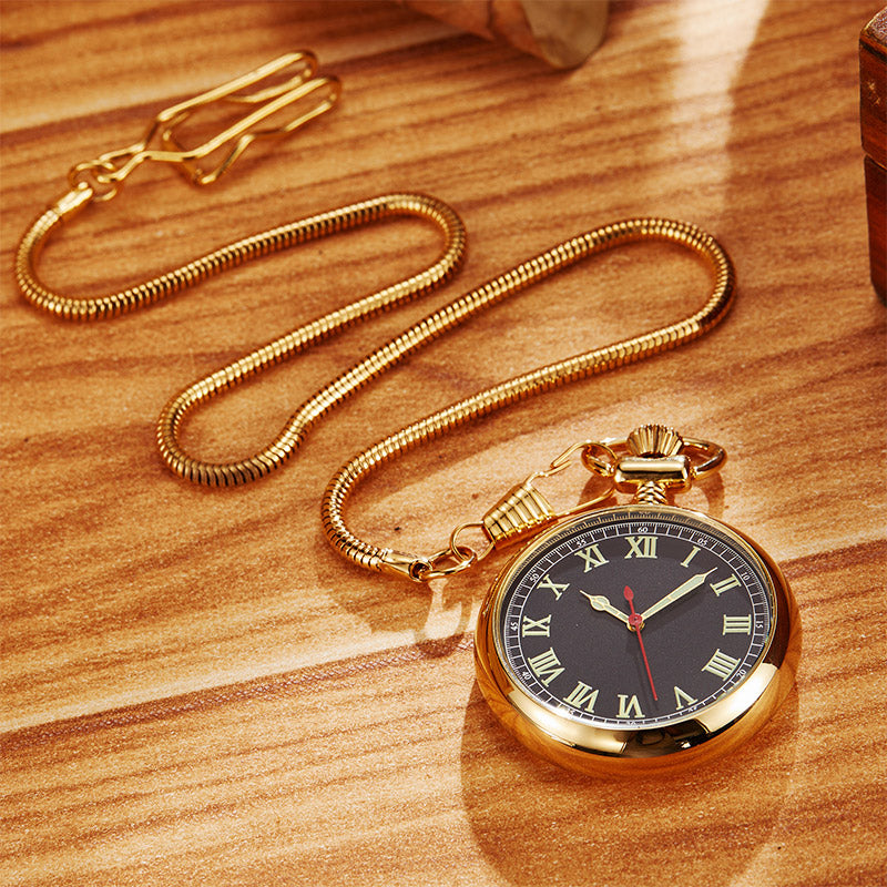 Full Automatic Mechanical Copper Pocket Watch