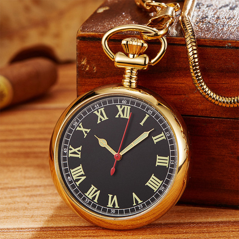 Full Automatic Mechanical Copper Pocket Watch