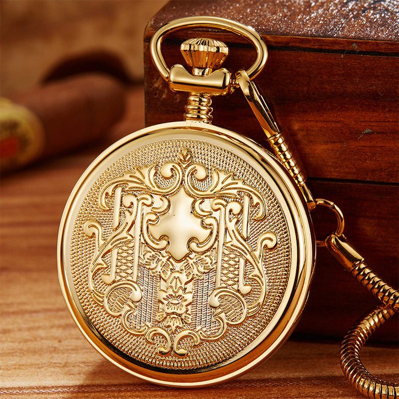 Full Automatic Mechanical Copper Pocket Watch