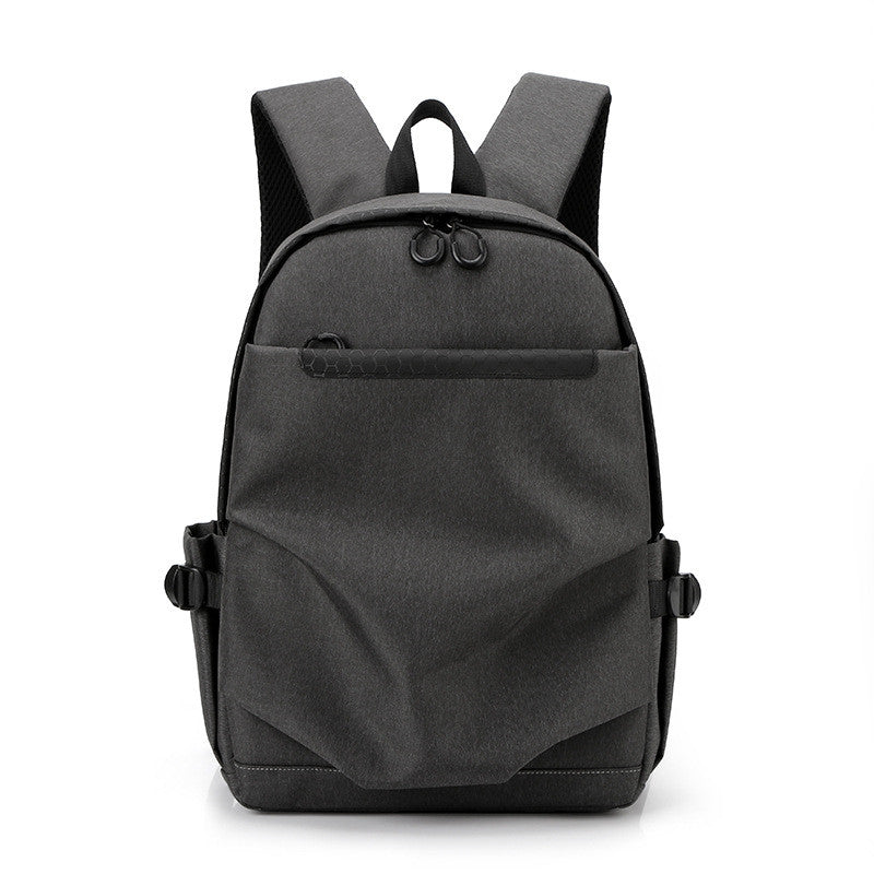 Solid Color Men&#39;s Nylon Waterproof Backpack