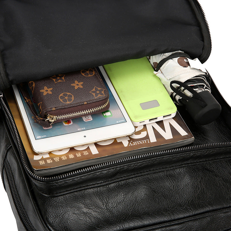 Fashion Travel Trend All-Match PU Bag Youth Computer Bag