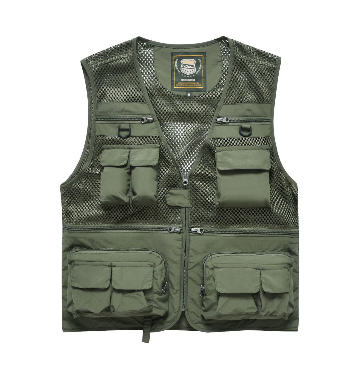 Summer Men&#39;s Outdoor Fishing Mesh Vest Jackets Travel Photography Waistcoats Man Jungle Tactical Quick Dry Multi Pockets Jacket
