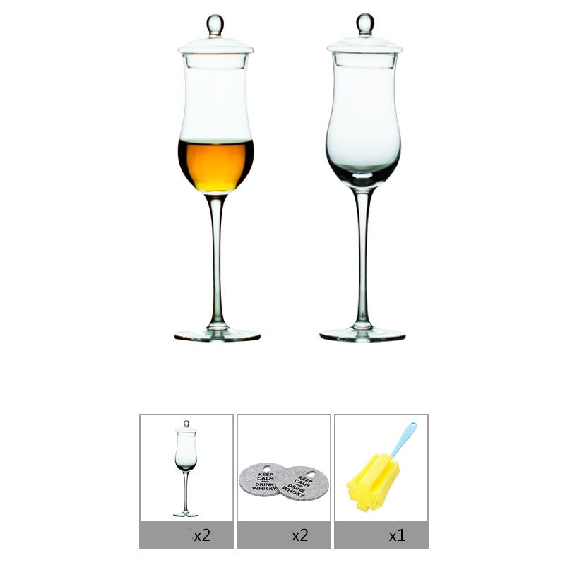 Scottish Style Single Niche Whisky Scented Glass With Lid