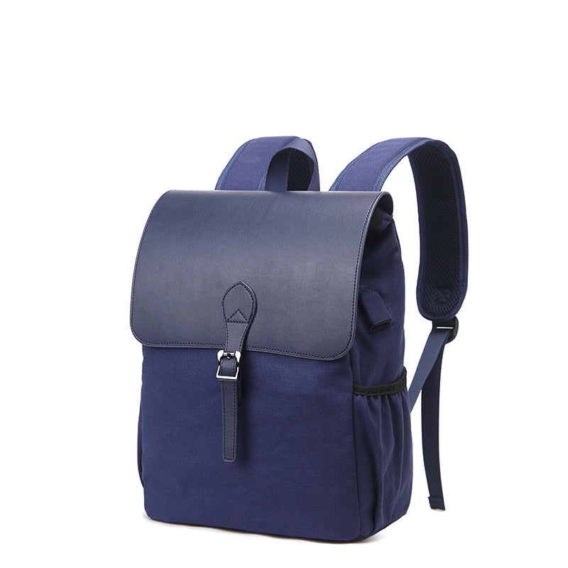 Men&#39;S Solid Color All-Match Backpack