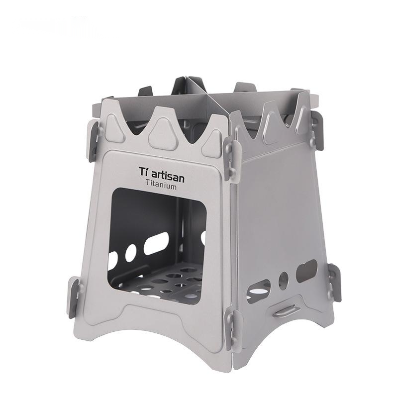 Titanium Craftsman Outdoor Pure Titanium Wood Stove Portable Simple Stove
