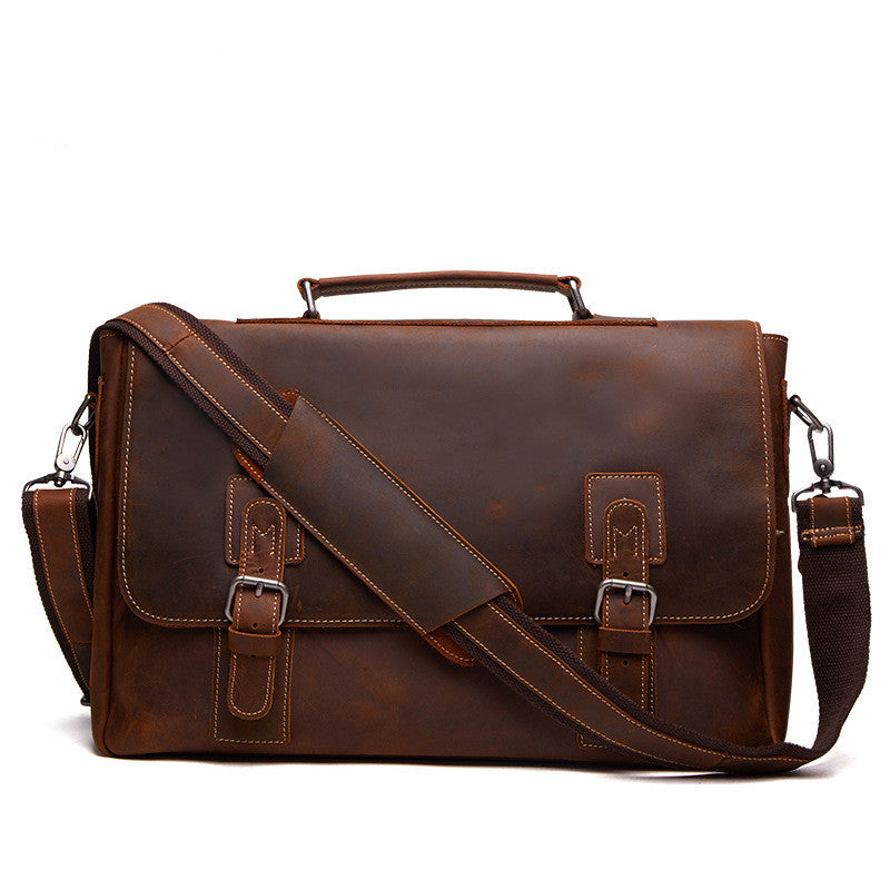 Business Men&#39;s Briefcase Leather Men&#39;s Bag