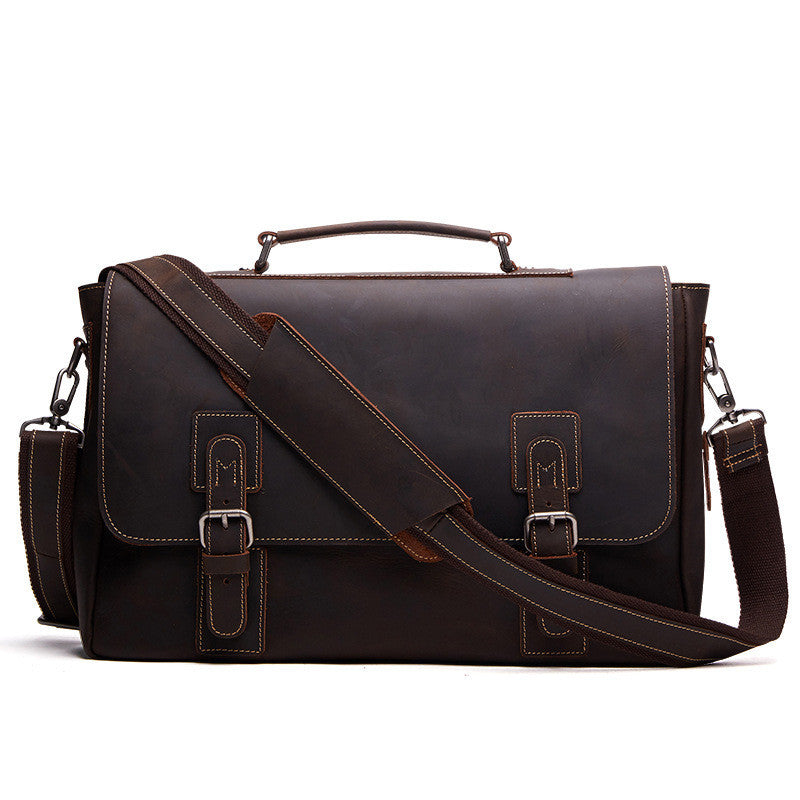 Business Men&#39;s Briefcase Leather Men&#39;s Bag